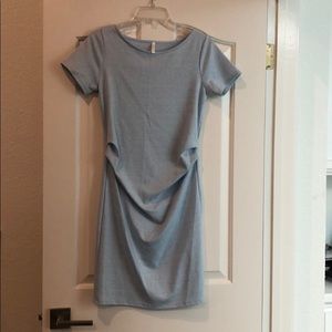 Light blue maternity dress